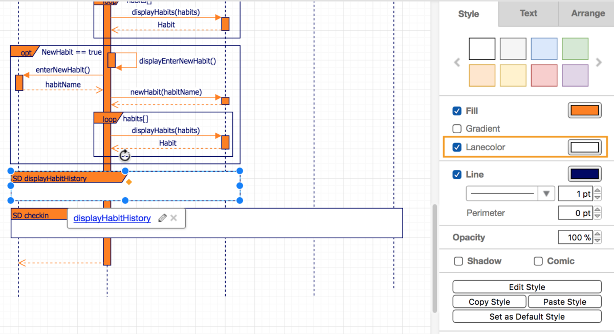 draw.io sequence diagram template