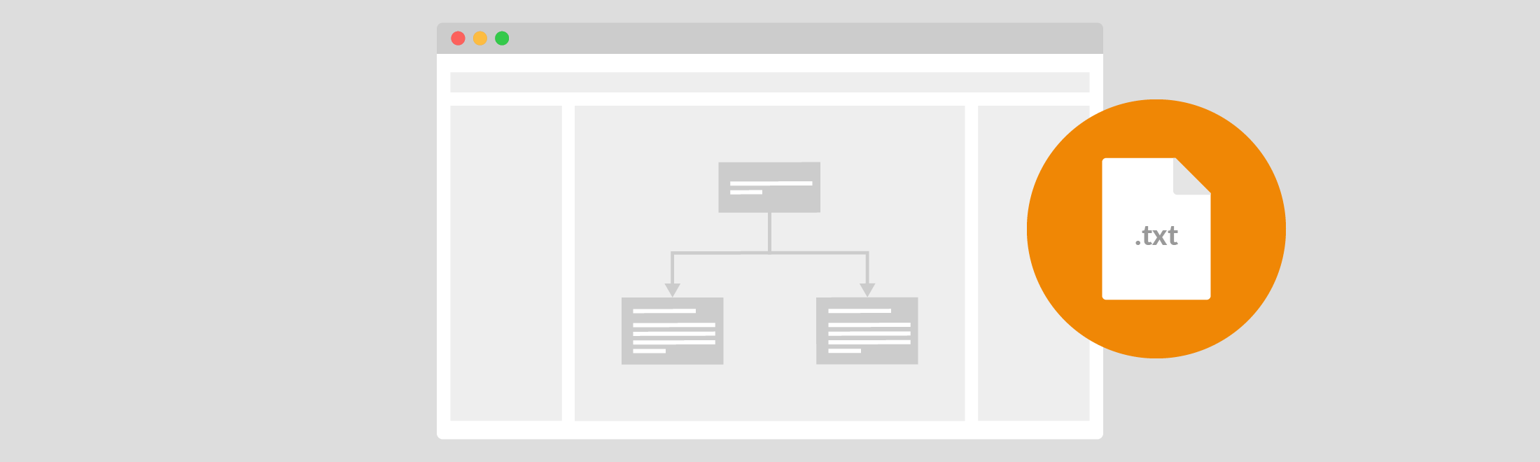 Using the draw.io text plugin, you can extract the text directly from any flowchart, diagram, or even infographic.