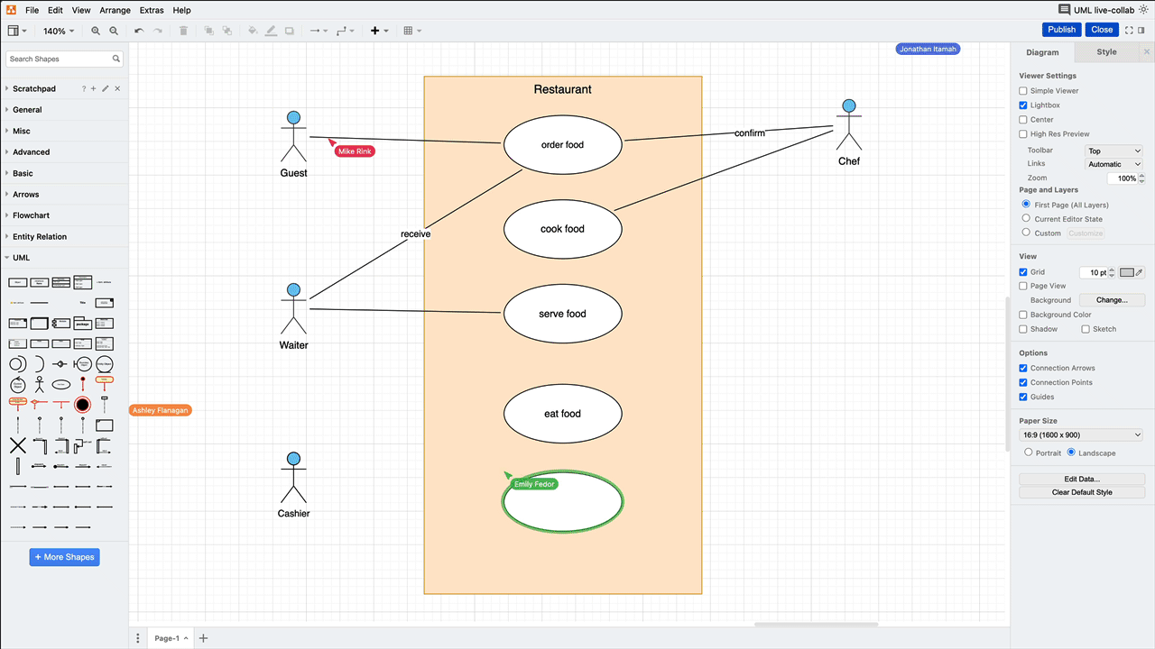 UML use case diagrams with draw.io - draw.io